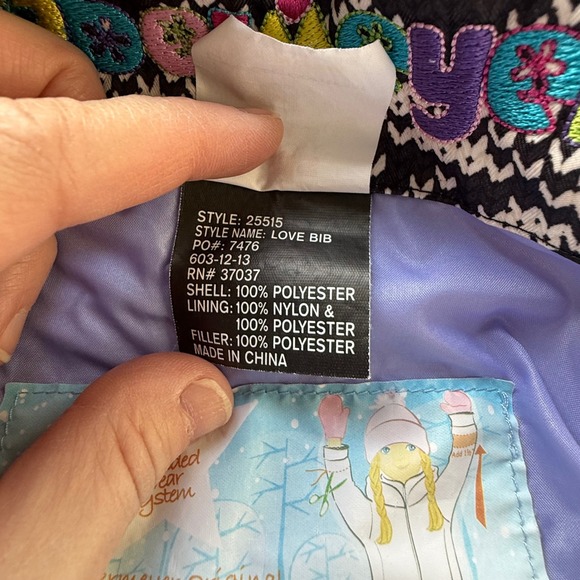 Obermeyer I Grow Ski Snowsuit Snowboard Jacket Pants Set Colorful Blocks Flowers - Picture 11 of 16